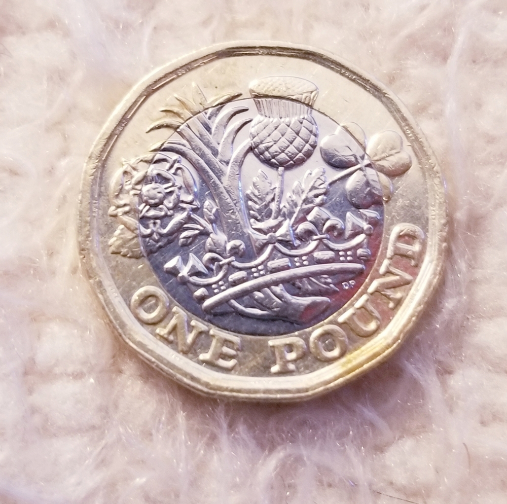 2017 One Pound Coin Nations of the Crown Queen Elizabeth II Collectible
